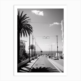 Haifa, Israel, Mediterranean Black And White Photography Analogue 4 Art Print