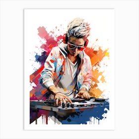 DJ Abstract Painting Art Print