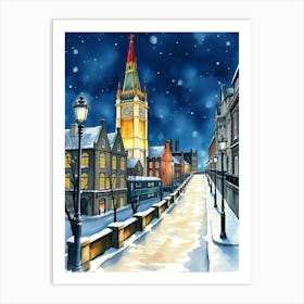 Christmas In London 2 Art Print