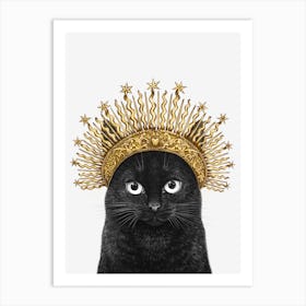Queen Of Black Cats Art Print