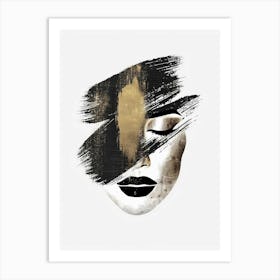 Gold And Black Canvas Print 1 Art Print