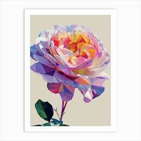 English Roses Painting Abstract 1 Art Print