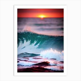 Sunset Over The Ocean 196 Art Print