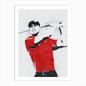 Tiger Woods Art Print