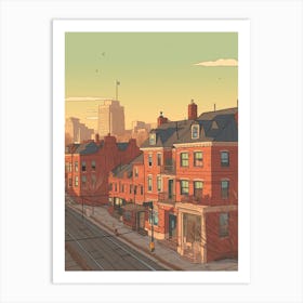 Toronto Canada Travel Illustration 2 Art Print