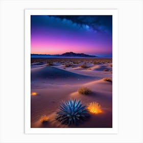 Mirage Of The Enchanted Desert V1 Art Print