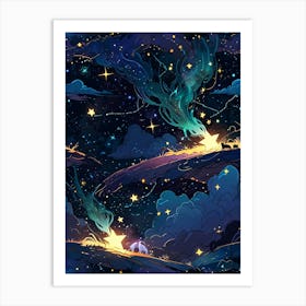 Sky With Stars 1 Art Print