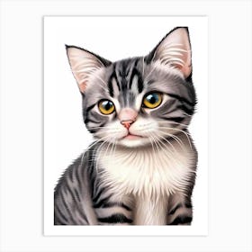 Feline Cat Creative Artwork Illustration 31 Art Print