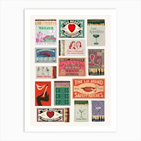 Matchboxes Art Print