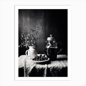 Amantea, Italy, Black And White Photography 3 Art Print