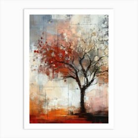 Abstract Tree Painting 2 Art Print