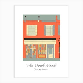 Manchester The Book Nook Pastel Colours 3 Poster Art Print