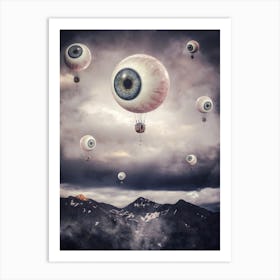 Balloon Eye Control Big Brother Art Print