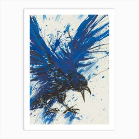 Abstract Crow 2 Art Print