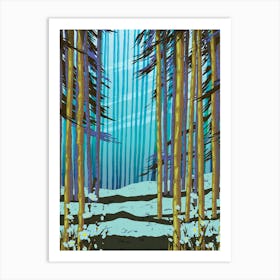 Snowy Forest Art Print