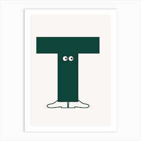Alphabet Poster T Art Print