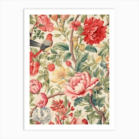 Floral Wallpaper 142 Art Print