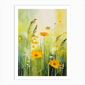 Yellow Flowers 4 Art Print