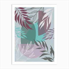 Abstract Leaves 7 Art Print