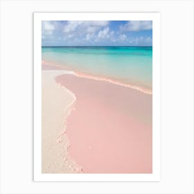 Long Bay Beach, Turks And Caicos Pink Photography Art Print
