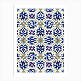 Seamless Pattern - Iznik — Turkish pattern Art Print