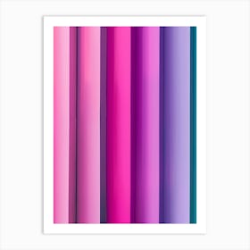 Abstract Background With Colorful Stripes Art Print