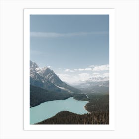 Bright Blue Lake Art Print