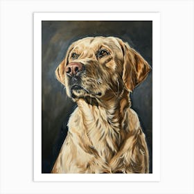 Labrador Retriever Acrylic Painting 10 Art Print