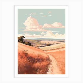 The Ridgeway England 2 Hiking Trail Landscape Art Print