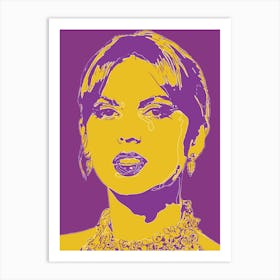 Taylor Swift Portrait Abstract Geometric (7) Art Print
