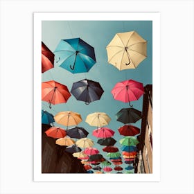 Colorful Umbrellas Art Print