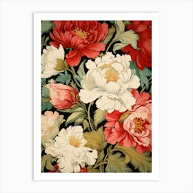 Peonies Wallpaper 6 Art Print