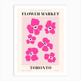 Toronto Flower Market Art Print Art Print