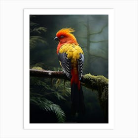 Tropical Elegance: Andean Bird Wall Poster Art Print