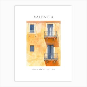Valencia Travel And Architecture Poster 2 Art Print