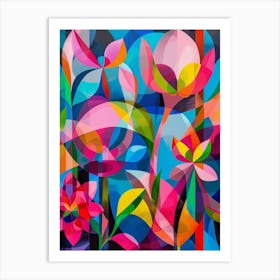 Abstract Floral Painting 1 Art Print