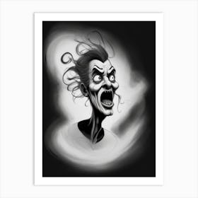 Screaming Ghost (1) Art Print