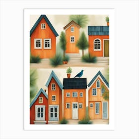 Houses In The Neighborhood Art Print