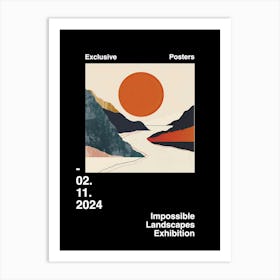 Impossible Landscapes Exhibition Archive Poster 6 Art Print