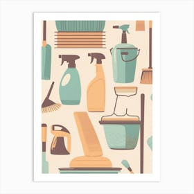 Cleaning Supplies Art Print