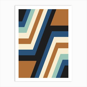 Zig Zag Pattern Art Print