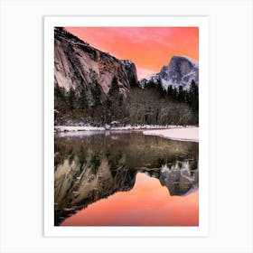 Sunset In Yosemite Art Print