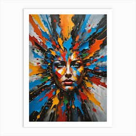 Paint Splashes Art Print