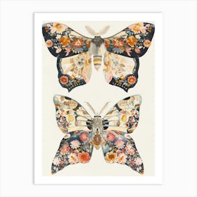 Radiant Butterflies William Morris Style 6 Art Print