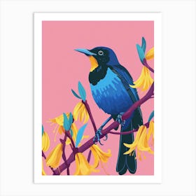 Bird On A Branch 27 Art Print