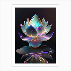 Early Lotus Holographic 1 Art Print