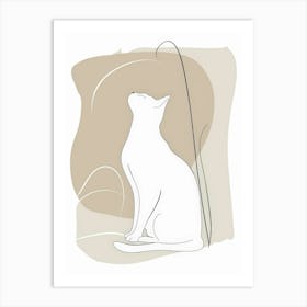 Cat Sitting 4 Art Print