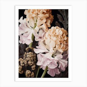 Flower Illustration Hyacinth 1 Art Print