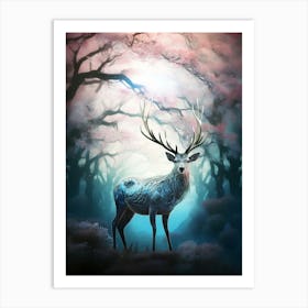 Deer In The Forest 1 Art Print