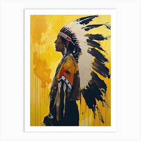 Pueblo Patterns; A Study In Simplicity ! Native American Art Art Print